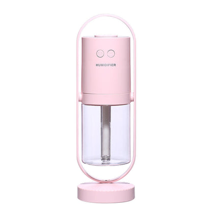 Humidificateur portable à lumière colorée de 200 ml, humidificateur de voiture rechargeable par USB