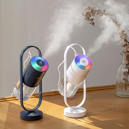 Humidificateur portable à lumière colorée de 200 ml, humidificateur de voiture rechargeable par USB